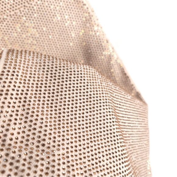 TRIARCHY Ms.Triarchy Crystal Embellished Denim Mini Skirt ORGANIC COTTON Size 24 - Picture 15 of 16